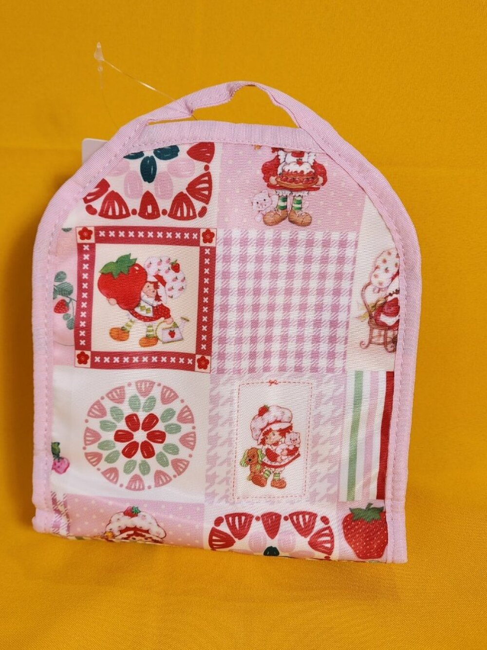 Strawberry Shortcake Pink Patchwork Custard Mini Backpack Organizer Insert NEW - Picture 6 of 9